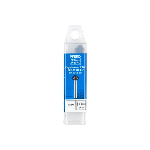 Avellanador y avellanador cónico HSS 90° Ø 10,4 mm, mango Ø 6 mm DIN 335 C con recubrimiento HICOAT