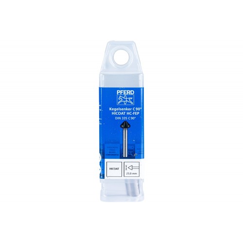 Avellanador y avellanador cónico HSS 90° Ø 23 mm, mango Ø 10 mm DIN 335 C con recubrimiento HICOAT