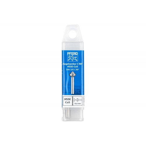 Avellanador y avellanador cónico Co5 HSSE 90° Ø 10 mm, mango Ø 6 mm DIN 335 C