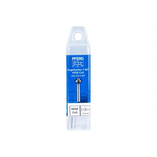 Avellanador y avellanador cónico Co5 HSSE 90° Ø 12,4 mm, mango Ø 8 mm DIN 335 C