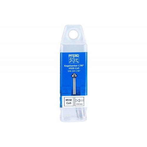 Avellanador y avellanador cónico Co5 HSSE 90° Ø 23 mm, mango Ø 10 mm DIN 335 C