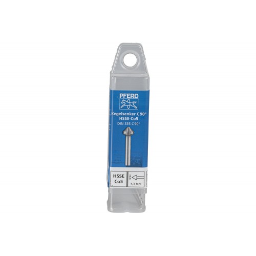 Avellanador y avellanador cónico Co5 HSSE 90° Ø 4,3 mm, mango Ø 4 mm DIN 335 C