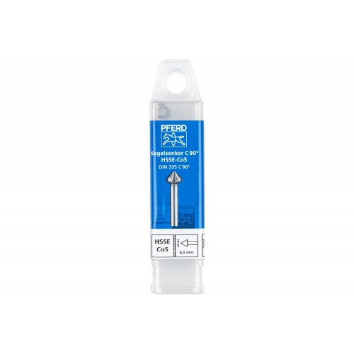 Avellanador y avellanador cónico Co5 HSSE 90° Ø 8 mm, mango Ø 6 mm DIN 335 C