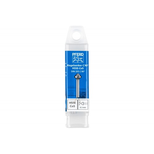 Avellanador y avellanador cónico Co5 HSSE 90° Ø 8,3 mm, mango Ø 6 mm DIN 335 C
