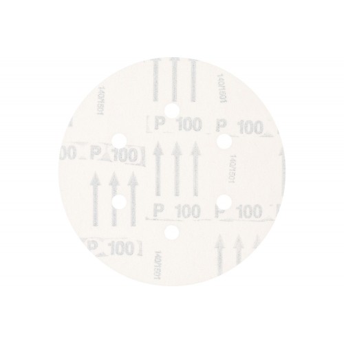 Disco de lija sistema velcro universal de corindón KSS Ø 150 A100 6 orificios de extracción para lijadora orbital
