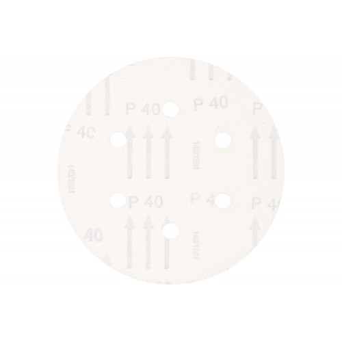 Disco de lija sistema velcro universal de corindón KSS Ø 150 A40 6 orificios de extracción para lijadora orbital