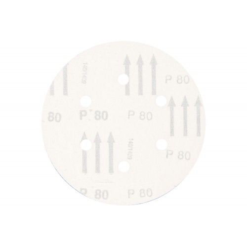 Disco de lija sistema velcro universal de corindón KSS Ø 150 A80 6 orificios de extracción para lijadora orbital