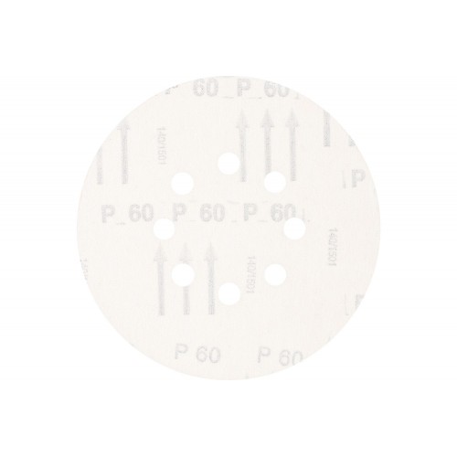 Disco de lija sistema velcro universal de corindón KSS Ø 150 A60 8 orificios de extracción para lijadora orbital
