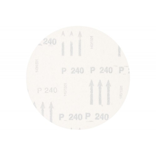 Disco de lija sistema velcro universal de corindón KSS Ø 150 A240 sin orificios de extracción para lijadora orbital