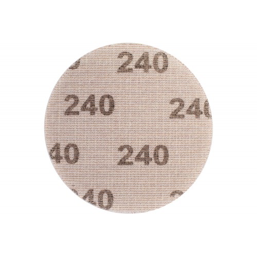 Disco de lija de red de corindón sistema velcro KSS NET Ø 125 A240 desbaste con bajo nivel de polvo con lijadora orbital