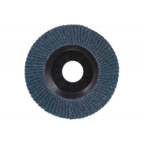 Disco de láminas lijadoras POLIFAN POWER PFC 115x22,23 mm cónico Z60, línea rendimiento SG TRIM STEELOX acero/acero inoxidable