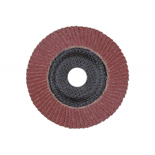 Disco de láminas lijadoras POLIFAN PFC 125x22,23 mm cónico A120 línea universal PSF STEELOX acero/acero inoxidable