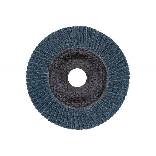 Disco de láminas lijadoras POLIFAN POWER PFC 125x22,23 mm cónico Z50, línea rendimiento SG STEELOX para acero/acero inoxidable