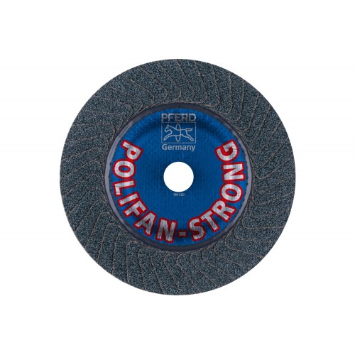 Disco de láminas lijadoras STRONG POLIFAN PFC 180x22,23 mm cónico Z50 línea SGP STEEL para acero
