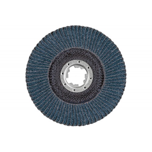 Disco de láminas lijadoras POLIFAN CURVE PFR 125 mm X-LOCK ancho L Z40 SGP STEELOX para acero/acero inoxidable