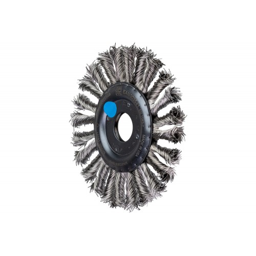 Carda redonda COMBITWIST trenzada RBG Ø 125x12x22,2 mm, alambre de acero inoxidable Ø 0,50 mm, amoladora angular