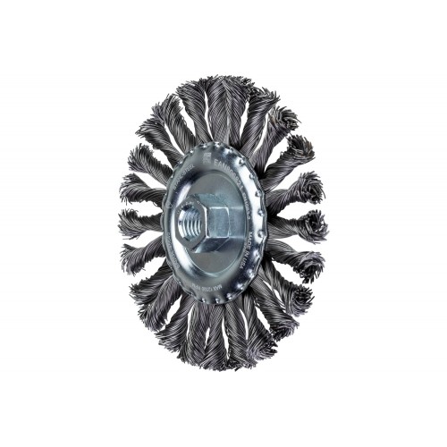 Carda redonda COMBITWIST trenzada RBG Ø 125x12 mm M14, alambre de acero Ø 0,50 mm, amoladora angular