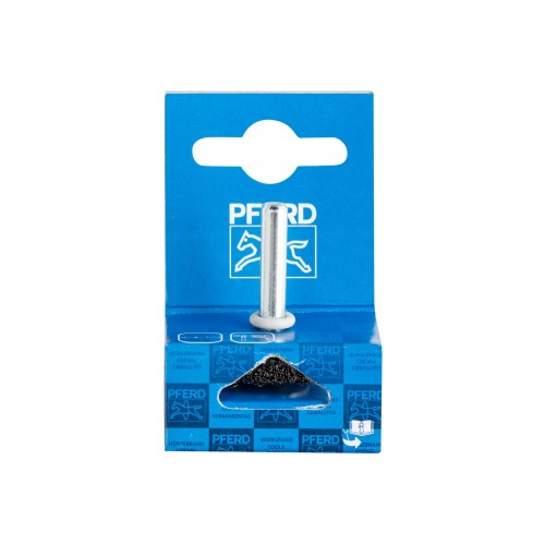 Carda redonda POS, sin trenzar RBU Ø 30x6 mm mango Ø 6 mm alambre de acero Ø 0,20