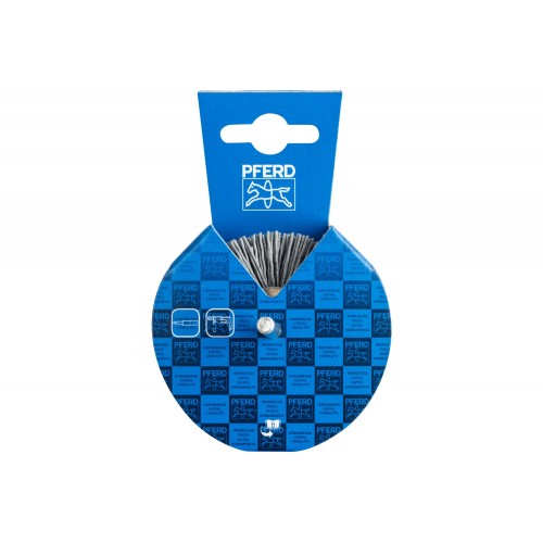 Carda redonda, sin trenzar RBU Ø 70x15 mm, mango Ø 6 mm, filamento de SiC Ø 0,90, grano 180 (10)