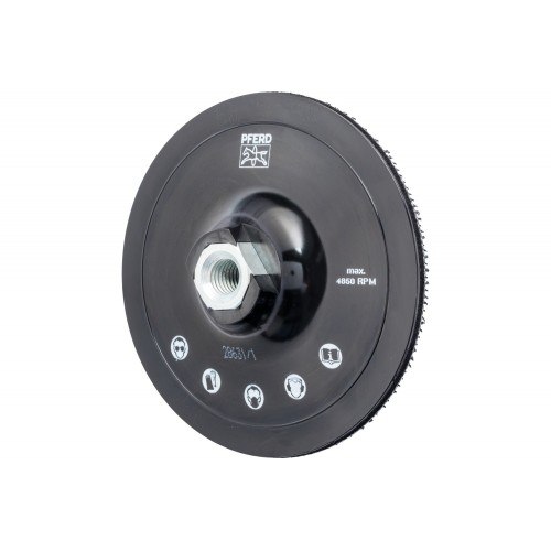 Portadiscos de velcro POLIVLIES PVKRH Ø 125 mm rosca M14