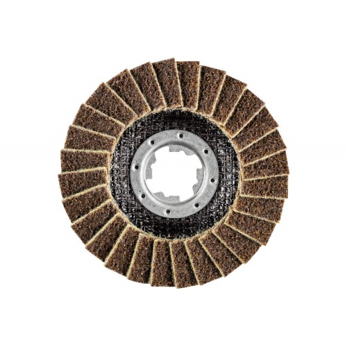 Disco de láminas POLIVLIES PVL corindón Ø 115 mm agujero 22,23 mm/X-LOCK A100G para lijado fino