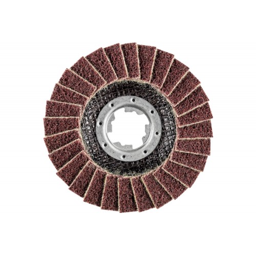 Disco de láminas POLIVLIES PVL corindón Ø 115 mm agujero 22,23 mm/X-LOCK A180M para lijado fino