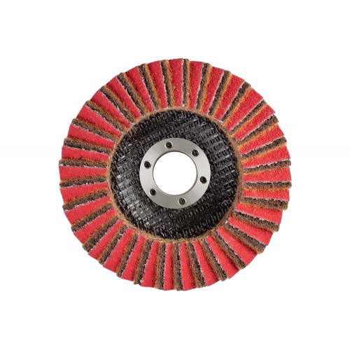Disco de láminas POLIVLIES PVZ cerámica Ø 115 mm agujero 22,23 mm CO-COOL60/A100 G para lijado fino