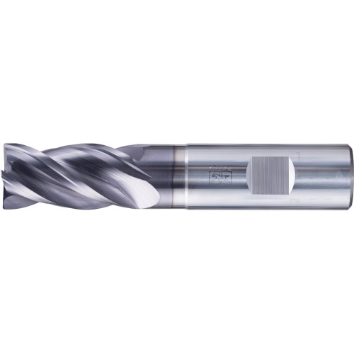 Fresa para esquinas SCM larga, 4 filos Ø 20 mm bisel 45°, TiAlN, mango HB Universal Line, desbaste y afinado de ranuras
