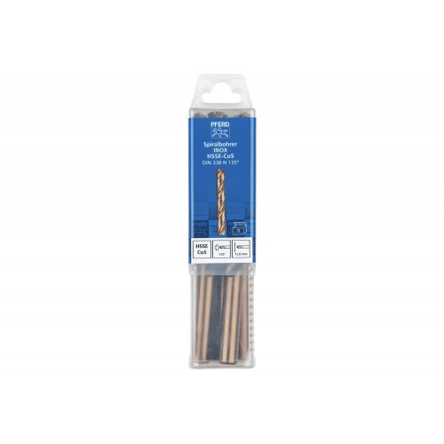 Broca espiral INOX Ø 11 mm HSS-E Co5 N DIN 338 135° para materiales duros y resistentes