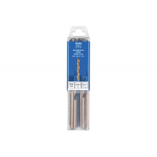 Broca espiral INOX Ø 12,5 mm HSS-E Co5 N DIN 338 135° para materiales duros y resistentes