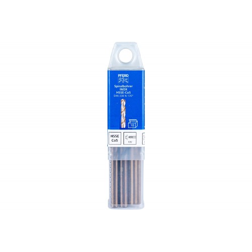 Broca espiral INOX Ø 6,8 mm HSS-E Co5 N DIN 338 135° para materiales duros y resistentes