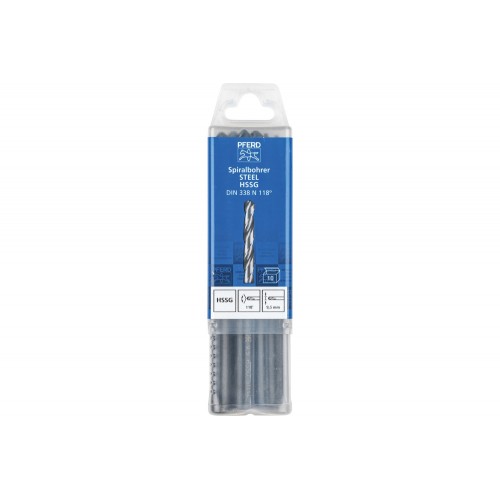 Broca espiral STEEL Ø 9,5 mm HSS-G N DIN 338 118° universal