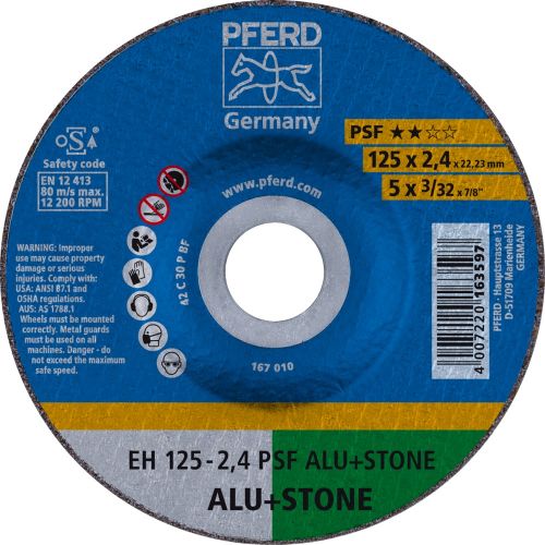 Discos de corte manual - Línea PSF ALU + STONE (alu+piedra)