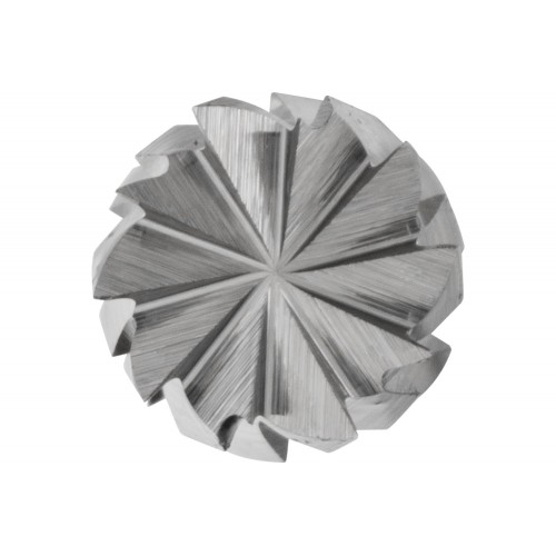 Fresa de metal duro forma cilíndrica ZYAS dentado frontal Ø 03x13 mm, mango Ø 3x75 mm, Z3P medio universal, con dentado cruzado
