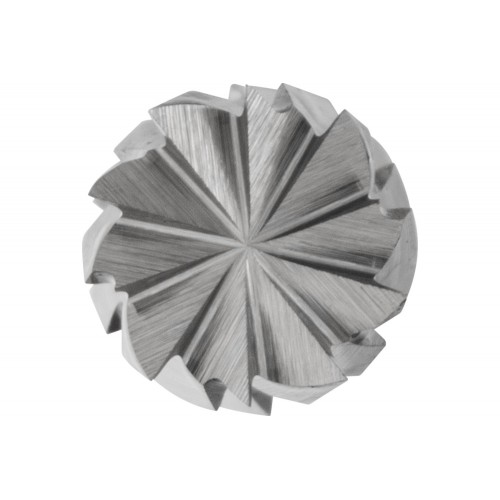 Fresa de metal duro forma cilíndrica ZYAS dentado frontal Ø 03x13 mm, mango Ø 3 mm, Z3P medio universal, con dentado cruzado