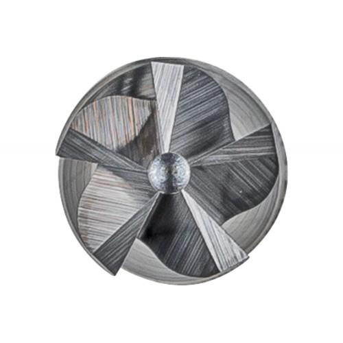 Fresa de metal duro de alto rendimiento ALU cilíndrica ZYAS frontal Ø 06x16 mm, mango Ø 6 mm, aluminio/metal no férrico