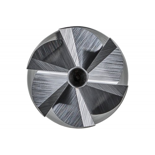 Fresa de metal duro de alto rendimiento ALU cilíndrica ZYAS frontal Ø 08x20 mm, mango Ø 6 mm, aluminio/metal no férrico