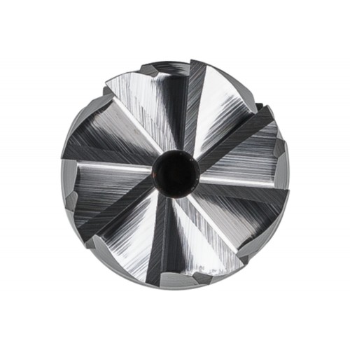 Fresa de metal duro de alto rendimiento STEEL forma cilíndrica ZYAS dentado frontal Ø 08x20 mm, mango 6x150 mm, acero