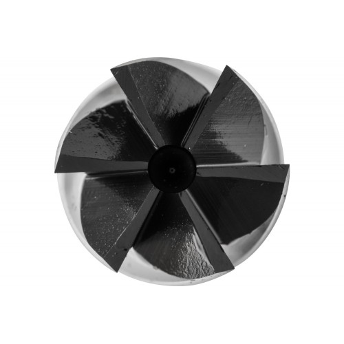 Fresa de metal duro de alto rendimiento ALU cilíndrica ZYAS frontal Ø 12x25 mm, mango Ø 6 mm, aluminio/metal no férrico HICOAT