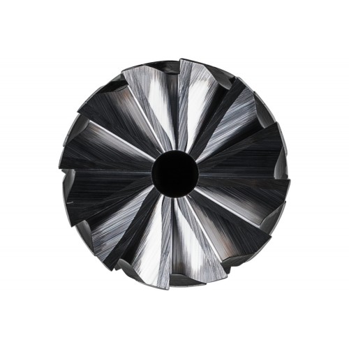 Fresa de metal duro de alto rendimiento STEEL forma cilíndrica ZYAS frontal Ø 12x25 mm, mango Ø 6 mm, HICOAT acero