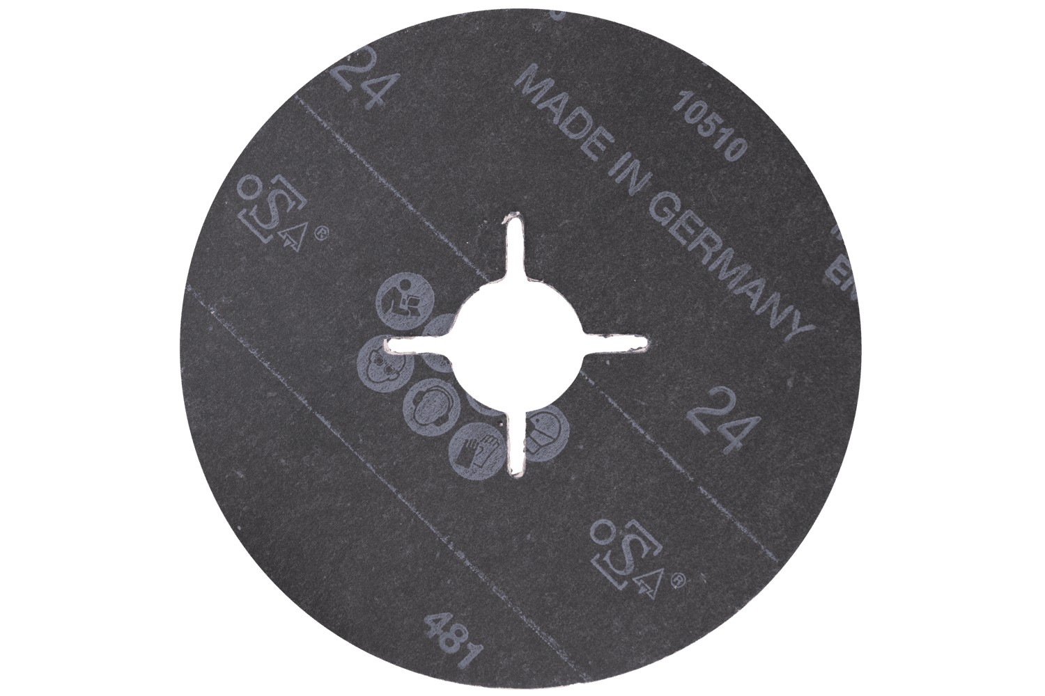 Disco de fibra, grano cerámico Ø 115 mm CO-COOL24, para un amolado frío en acero inoxidable 