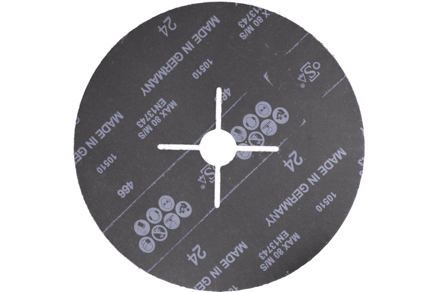 Disco de fibra, grano cerámico Ø 180 mm CO-COOL24, para un amolado frío en acero inoxidable 