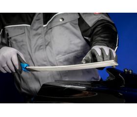 Lima de carrocero con espiga, curvada y abombada, plana paralela 350 mm, corte 1, para mecanizado basto