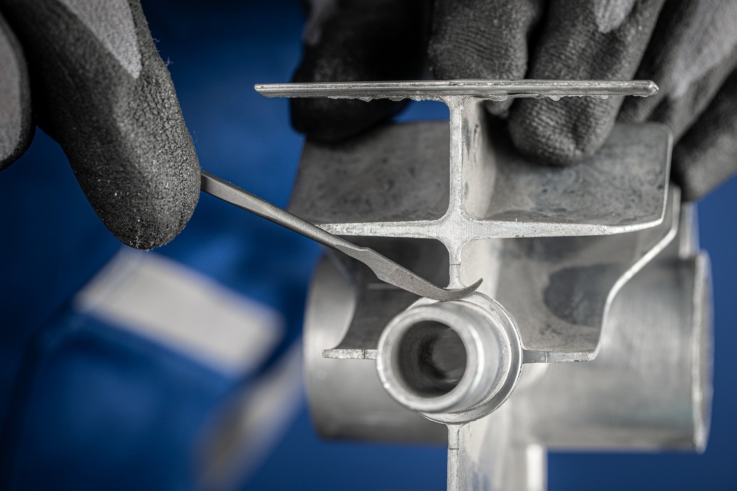 Limas de codillo de precisión tipo 952 P 150 mm corte suizo 2, semifinas