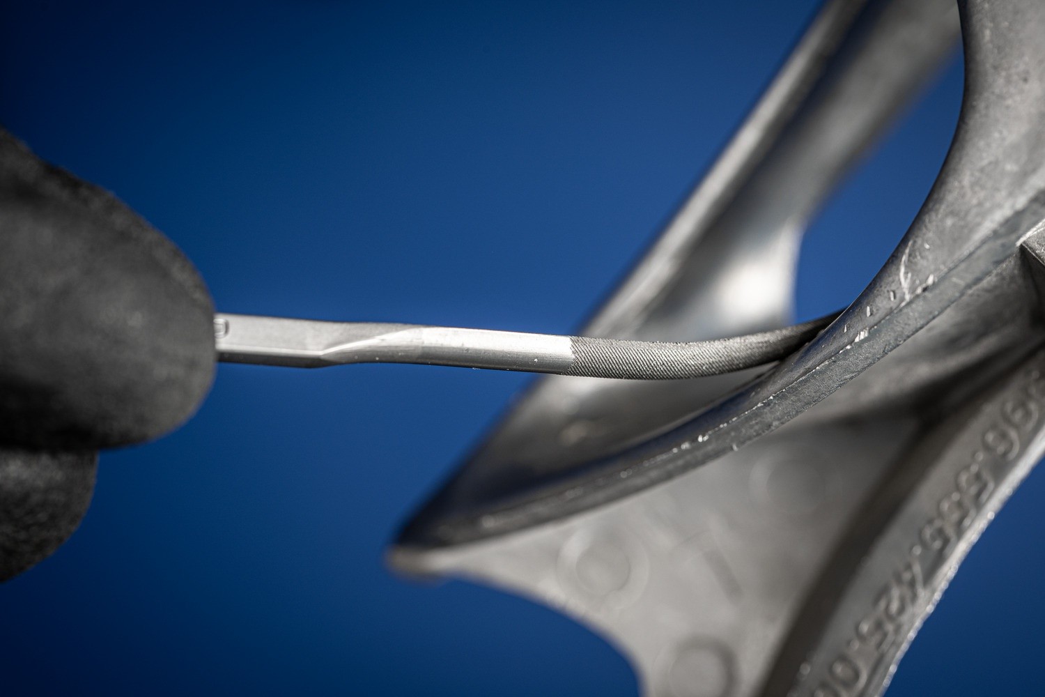 Limas de codillo de precisión tipo 961 P 150 mm corte suizo 2, semifinas