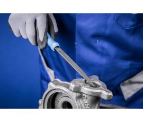 Lima de espiga de precisión forma de media caña 100 mm corte suizo 0, basta