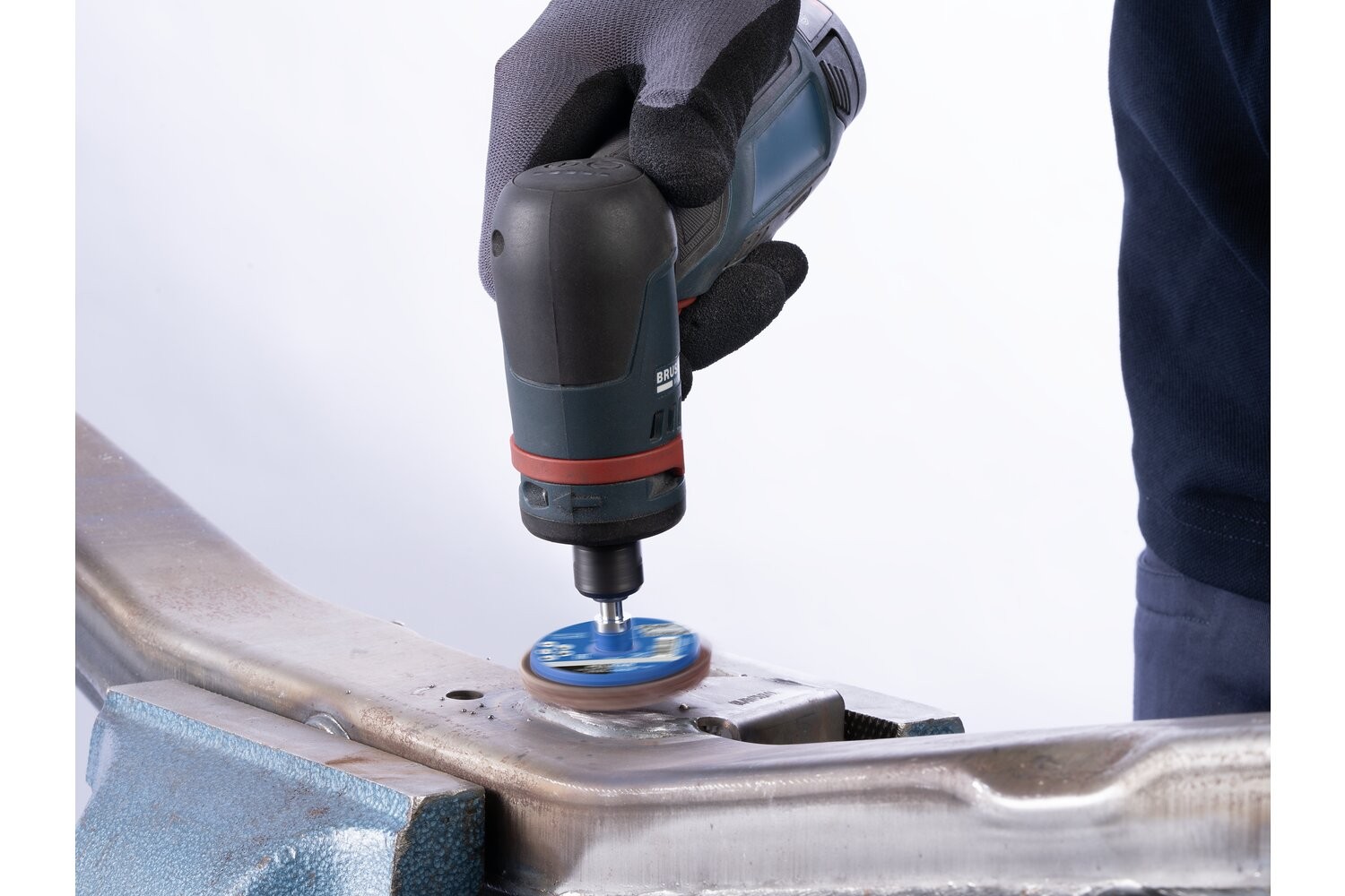 Mini-POLIFAN COMBIDISC, grano cerámico CD Ø 50 mm CO-COOL40 para el amolado frío en acero inoxidable