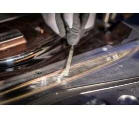 Lima de aguja de diamante plana paralela extrafina 140 mm D126 (medio) para contornos profundos