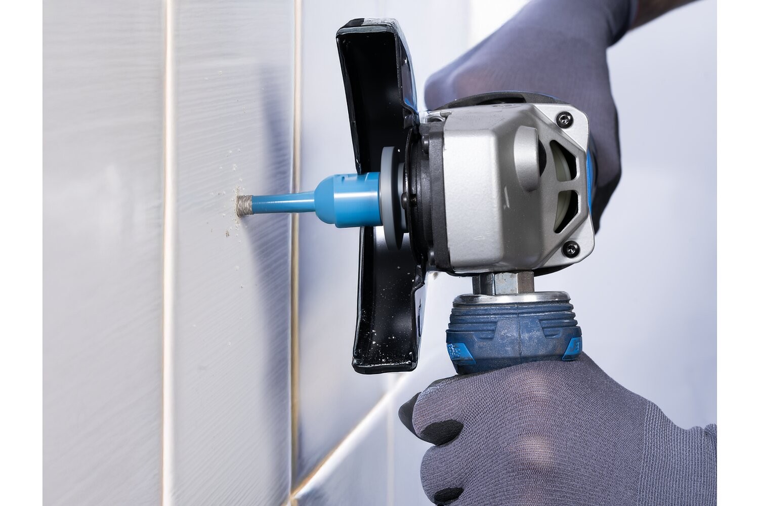 Broca de diamante para perforación en seco DPD FL Ø 8 mm M14 para azulejos (amoladora angular)