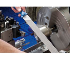 Lima para torno plana paralela 250 mm, corte 1 para mecanizado basto, desbaste